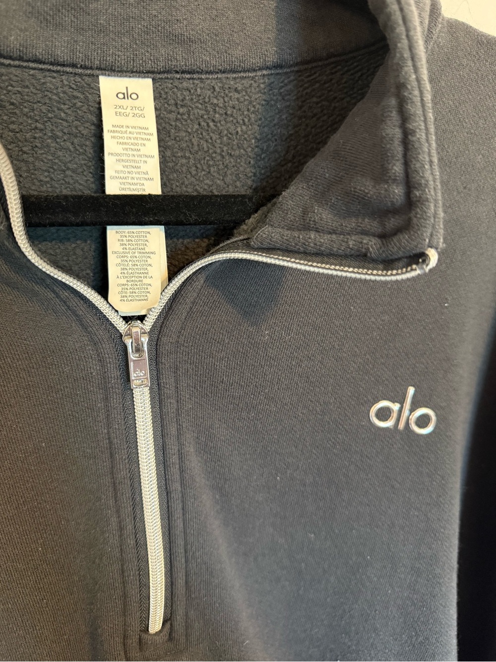 ALO Yoga 1/4 zip Accola Half-Zip Pullover - Picture 2 of 3